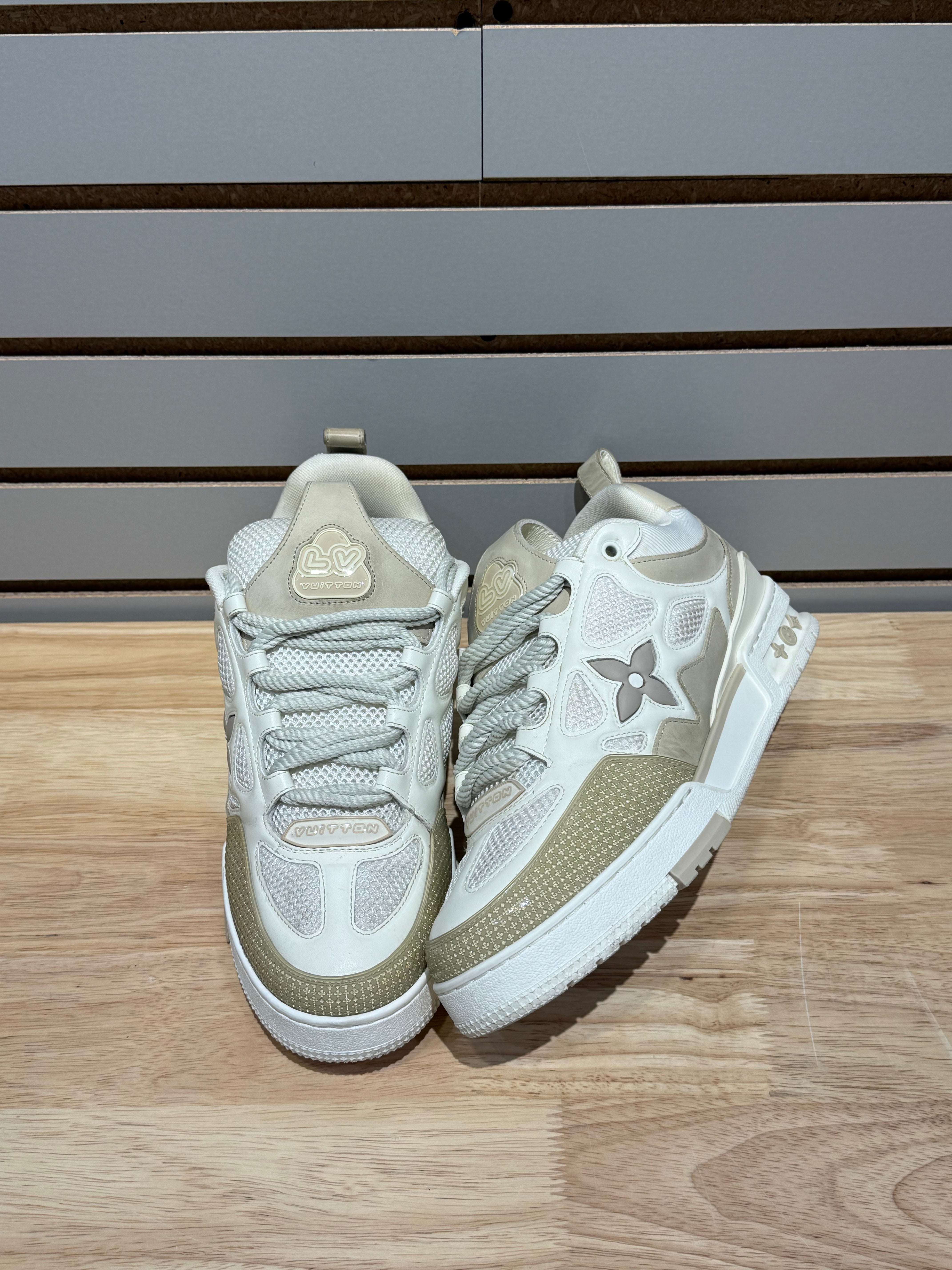 Louis Vuitton LV Skate Sneaker Beige White Sz 8 – Sneak City Louis Vuitton LV Skate Sneaker Beige White Sz 8 – Sneak City