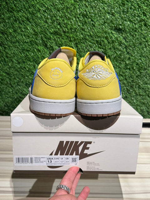 Jordan 1 Retro Low OG SP Travis Scott Canary (Women's) Sz 11.5M/13W