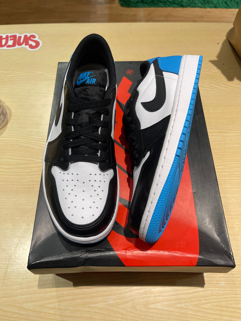 Jordan 1 Retro Low OG Black Dark Powder Blue