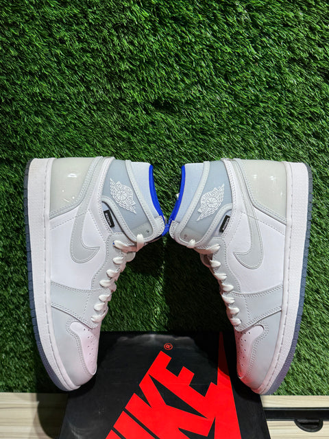 Jordan 1 Retro High Zoom White Racer Blue Sz 9.5