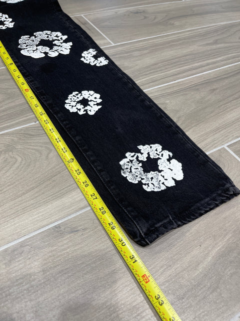 Denim Tears x Levi's Cotton Wreath 501 Black Jeans 33x32