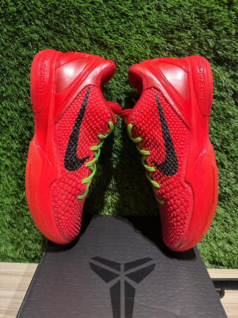 Nike Kobe 6 Protro Reverse Grinch Sz 7.5M/9W