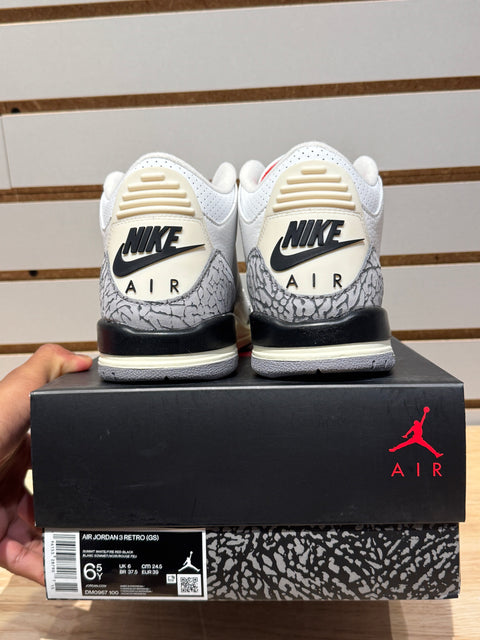 Jordan 3 Retro White Cement Reimagined (GS) Sz 6.5Y