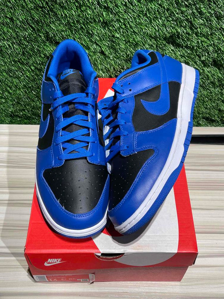 多様な Nike Dunk Low Retro Black Hyper Cobalt (2021) sz 14 – Sneak City シューズ(男性用)