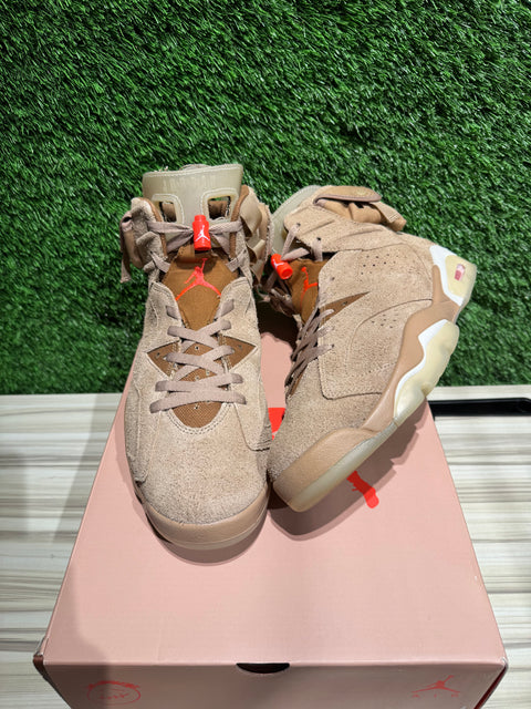 Jordan 6 Retro Travis Scott British Khaki Sz 11M