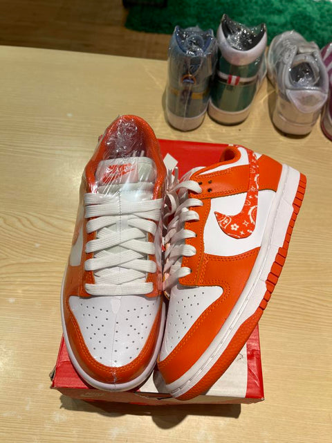 Nike Dunk Low Essential Paisley Pack Orange (Women's) Sz 5.5Y/7W