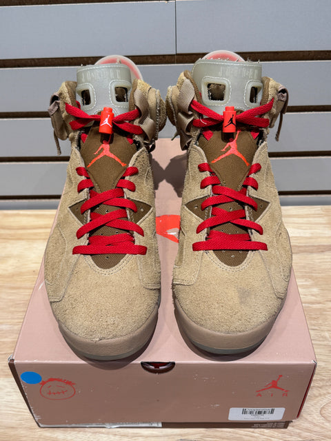 Jordan 6 Retro Travis Scott British Khaki Sz 12