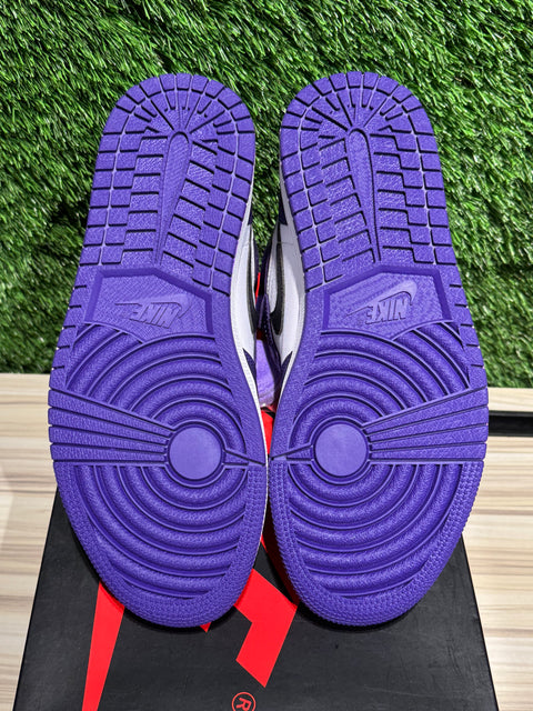 Jordan 1 Retro High Court Purple White (Multiple Sizes)