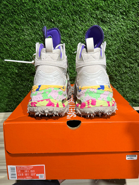 Nike Air Terra Forma Off-White Summit White Psychic Purple Sz 12
