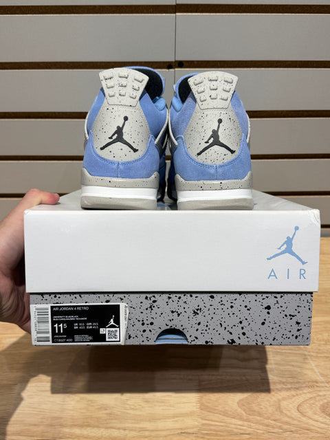 Jordan 4 Retro University Blue Sz 11.5