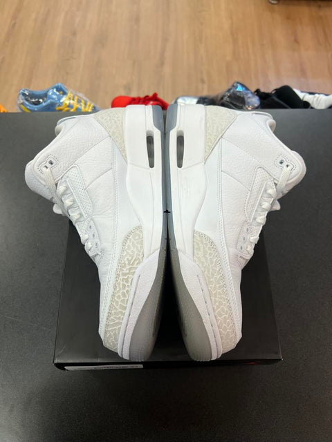 Jordan 3 Retro Pure White Sz 12