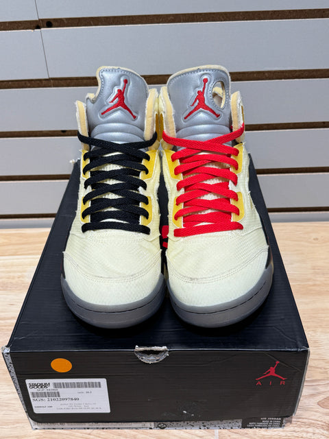 Jordan 5 Retro Off-White Sail Sz 10.5