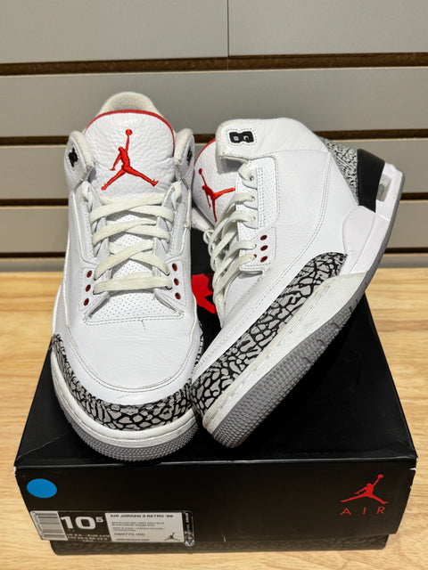 Jordan 3 Retro White Cement '88 Dunk Contest (2013) Sz 10.5