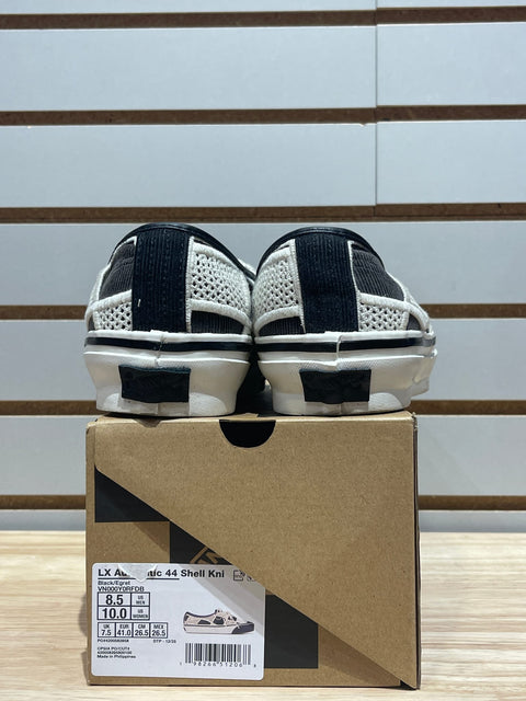 Vans LX Authentic 44 Shell Knit Black Egret Sz 8.5