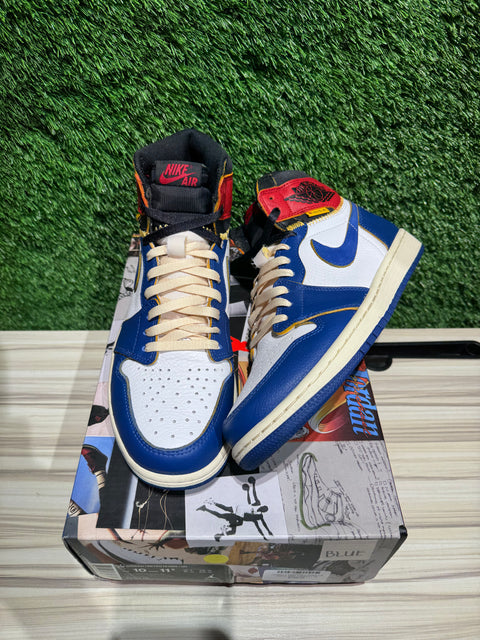 Jordan 1 Retro High Union Los Angeles Storm Blue Sz 10M