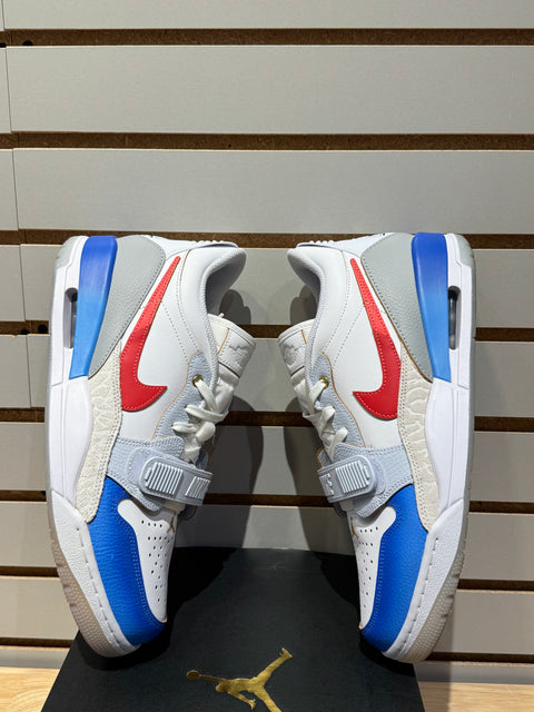 Jordan Legacy 312 Low White Game Royal University Red Sz 11