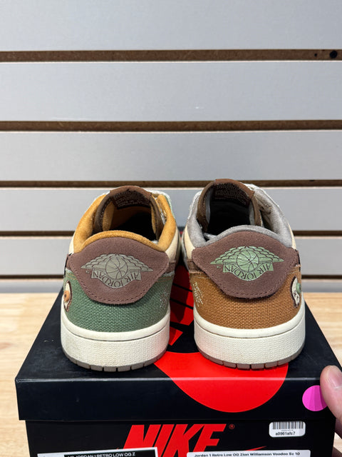 Jordan 1 Retro Low OG Zion Williamson Voodoo Sz 10