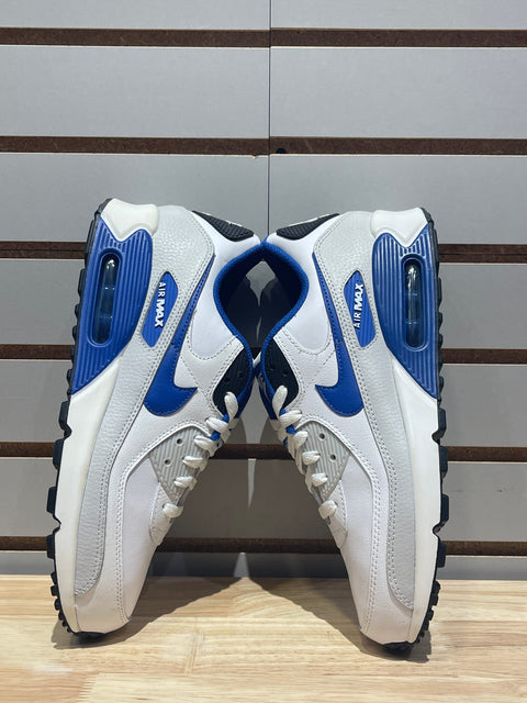 Nike Air Max 90 White Game Royal Photon Dust Sz 9.5
