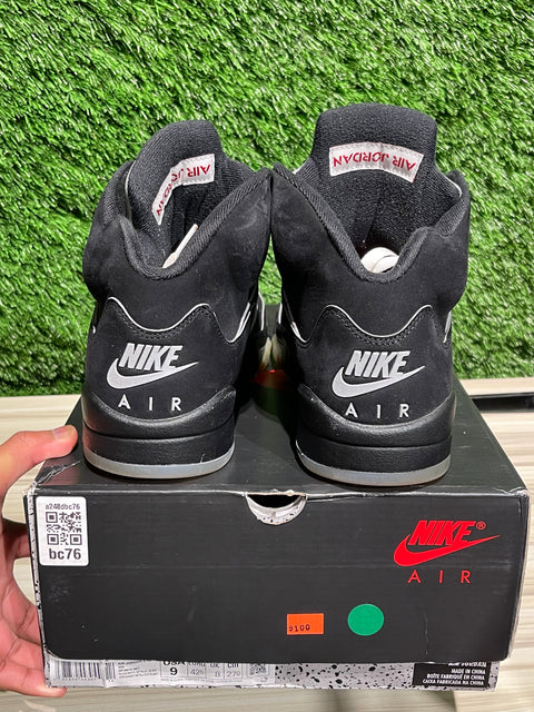 Jordan 5 Retro OG Black Metallic Reimagined Sz 9M