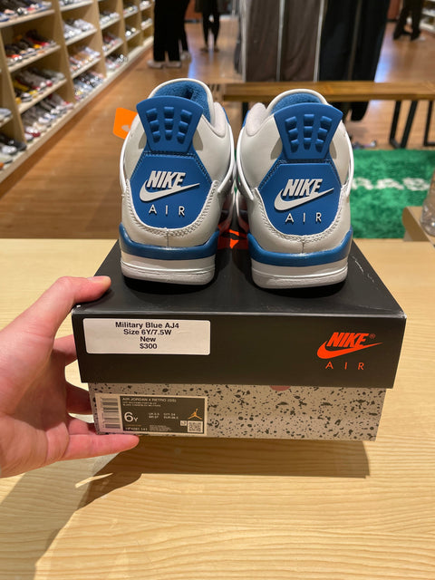 Jordan 4 Retro Military Blue (2024) (GS)