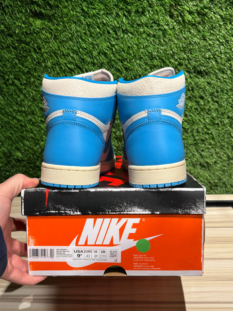 Jordan 1 Retro High OG UNC Reimagined Sz 9.5M..