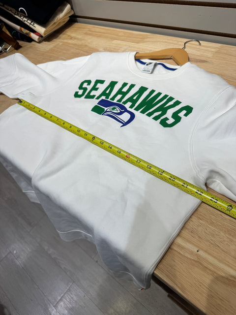 Nike Seattle Seahawks Club Rewind Fleece Long Sleeve Crewneck Sweatshirt Sz L