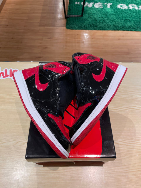 Jordan 1 Crib Bootie Bred Patent (I)