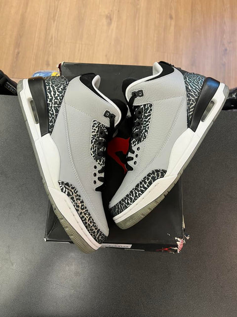 Jordan 3 Retro Wolf Grey Sz 10