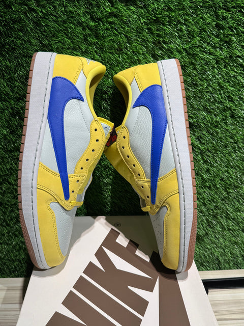 Jordan 1 Retro Low OG SP Travis Scott Canary (Women's) Sz 12M/13.5W