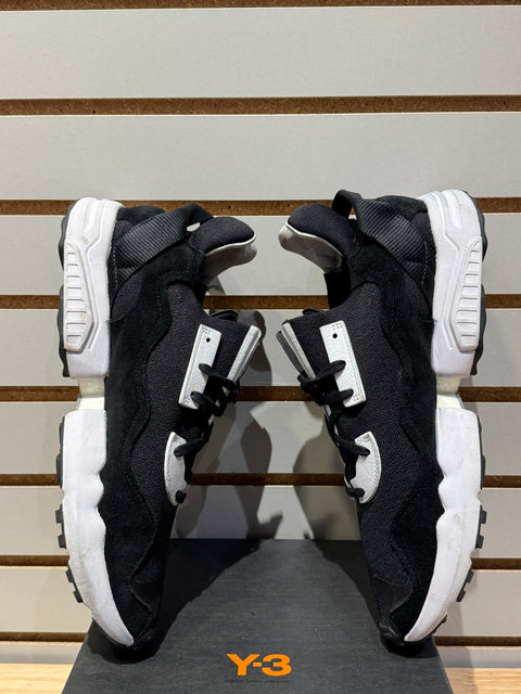 adidas Y-3 ZX Torsion Black White Sz 12.5