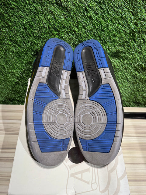 Jordan 2 Retro Low SP Off-White Black Blue Sz 10