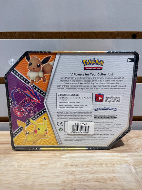 Pokémon V Powers Tin [Eevee V] - Miscellaneous Cards & Products (MCAP)