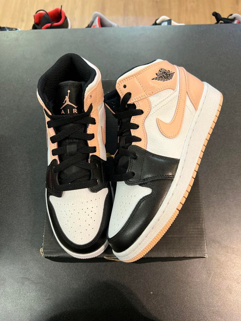 Jordan 1 Mid Arctic Orange Black Toe (GS) Sz 5Y