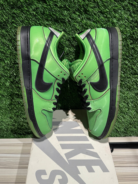 Nike SB Dunk Low The Powerpuff Girls Buttercup Sz 9