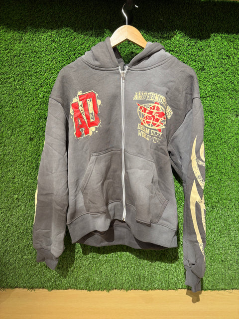 Awoken Dreams Dream Dept. Gray Zip Up