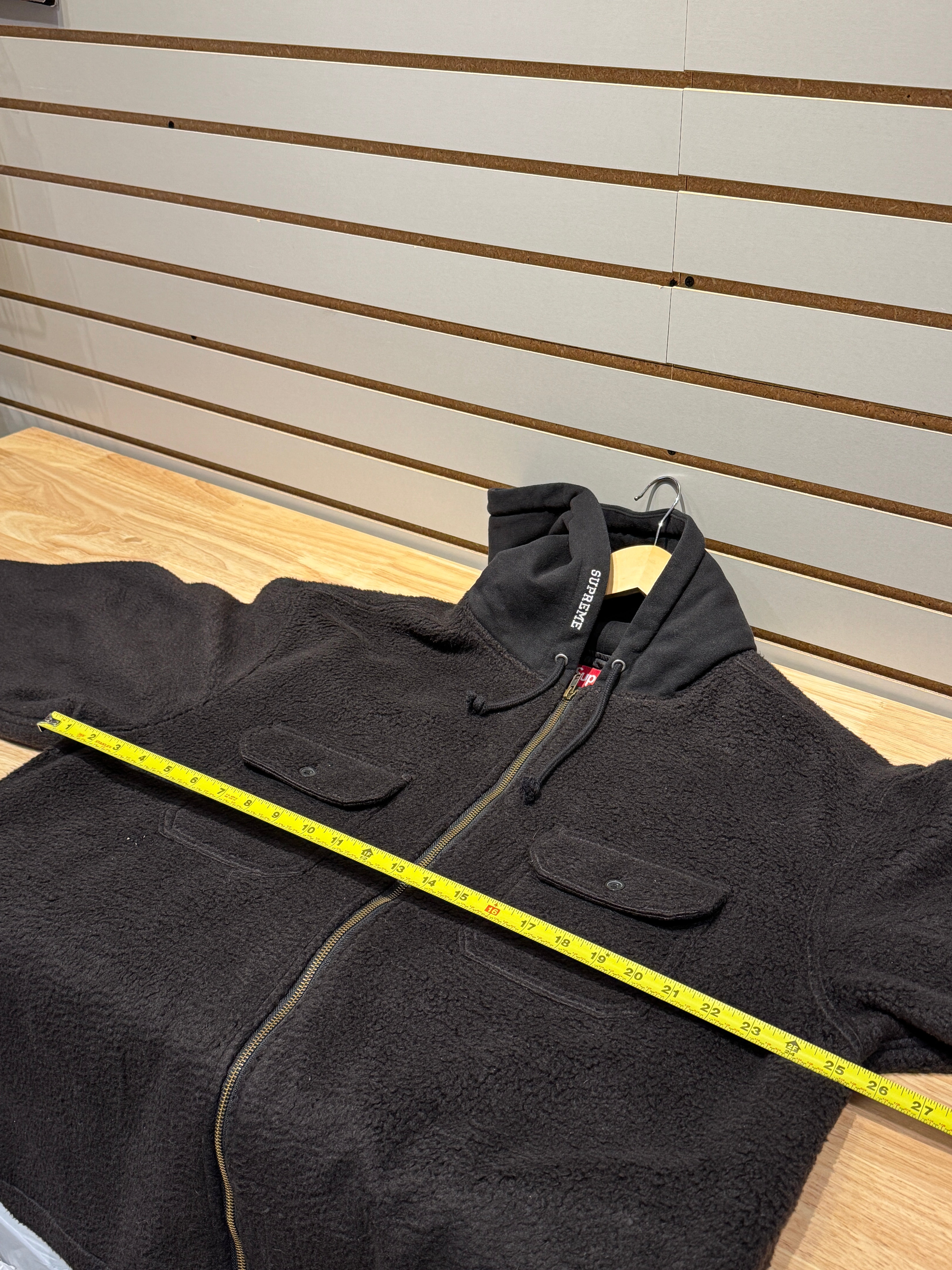 Supreme Fleece Zip Up Hooded Shirt (FW23) Sz XL – Sneak City
