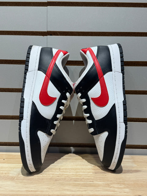 Nike Dunk Low Retro Red Swoosh Panda Sz 10