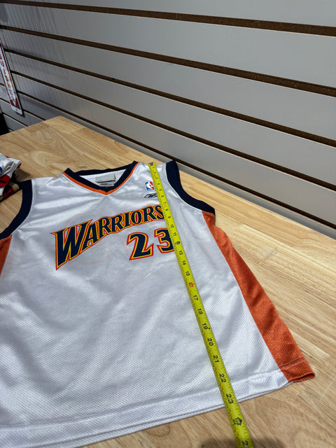 Vintage 2000s Kids Reebok Golden State Warriors Jason Richardson #23 Jersey