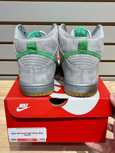 Nike SB Dunk High Silver Box Sz 8