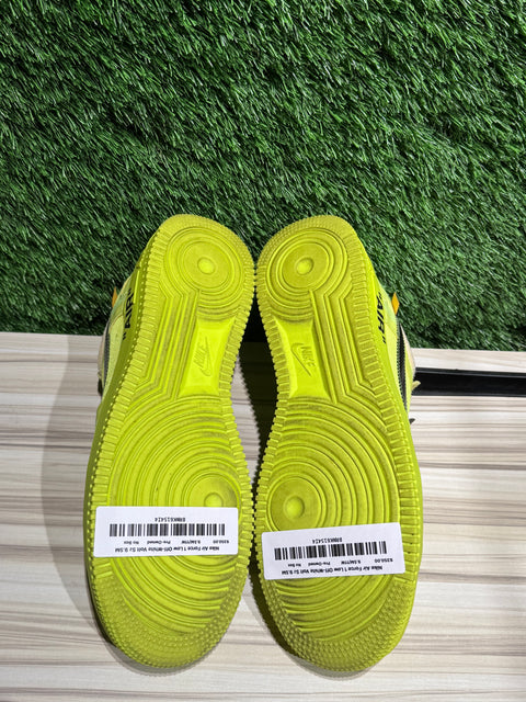 Nike Air Force 1 Low Off-White Volt Sz 9.5M