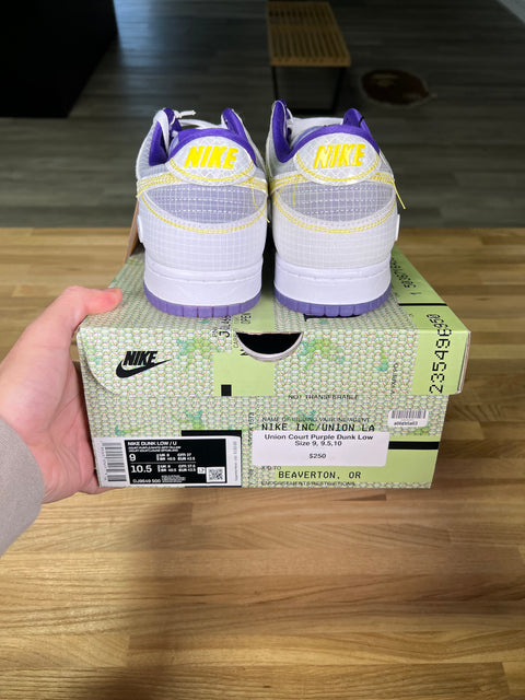DS Union Court Purple Nike Dunk Low (Multiple Sizes)