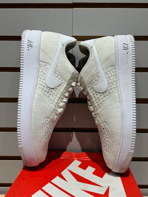 Nike Air Force 1 Ultra Flyknit Low Triple White Sz 10.5