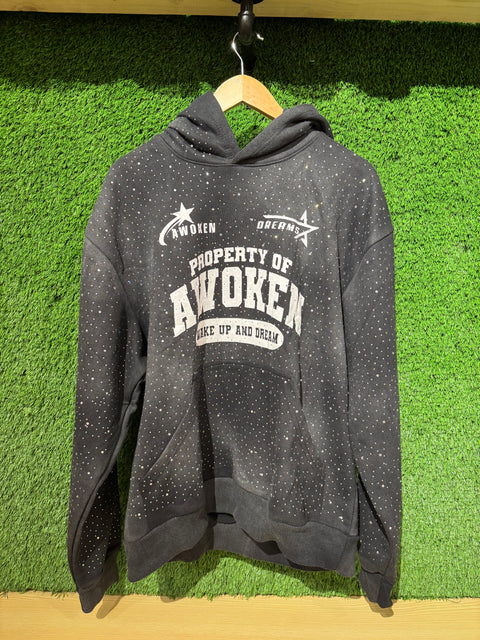 Awoken Dreams Black Rhinestone Zip Up