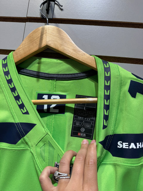 Tyler Lockett Seahawks Neon Jersey Nike Size Large Engineered