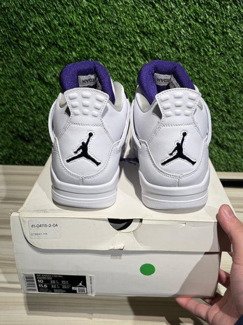 Jordan 4 Retro Metallic Purple Sz 10