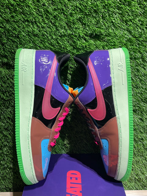 Nike Air Force 1 Low SP Undefeated Multi-Patent Pink Prime Sz 12