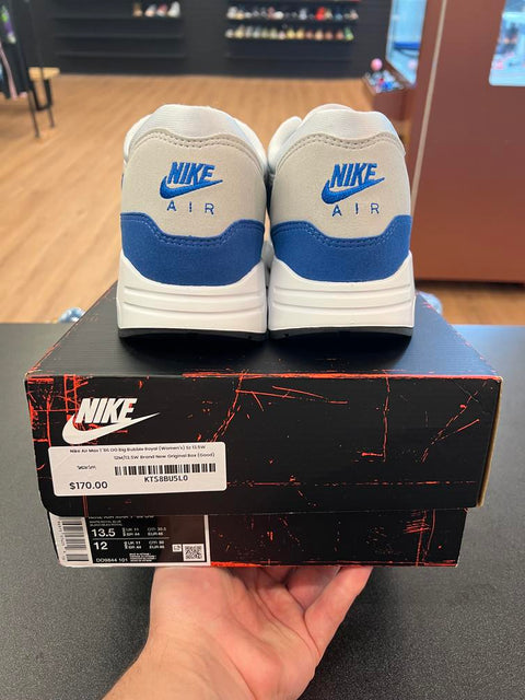 Nike Air Max 1 '86 OG Big Bubble Royal (Women's) Sz 13.5W