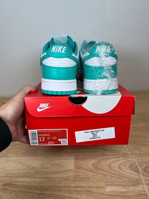 DS Clear Jade Nike Dunk Low Sz 12
