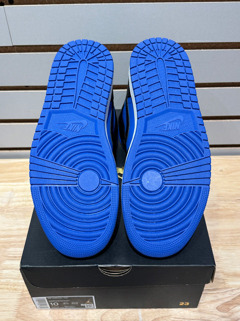 Jordan 1 Mid Black Royal Blue Sz 10