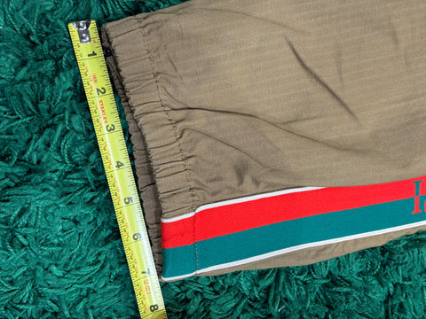 Gucci Striped Embroidered Accent Lounge Pants Sz 54